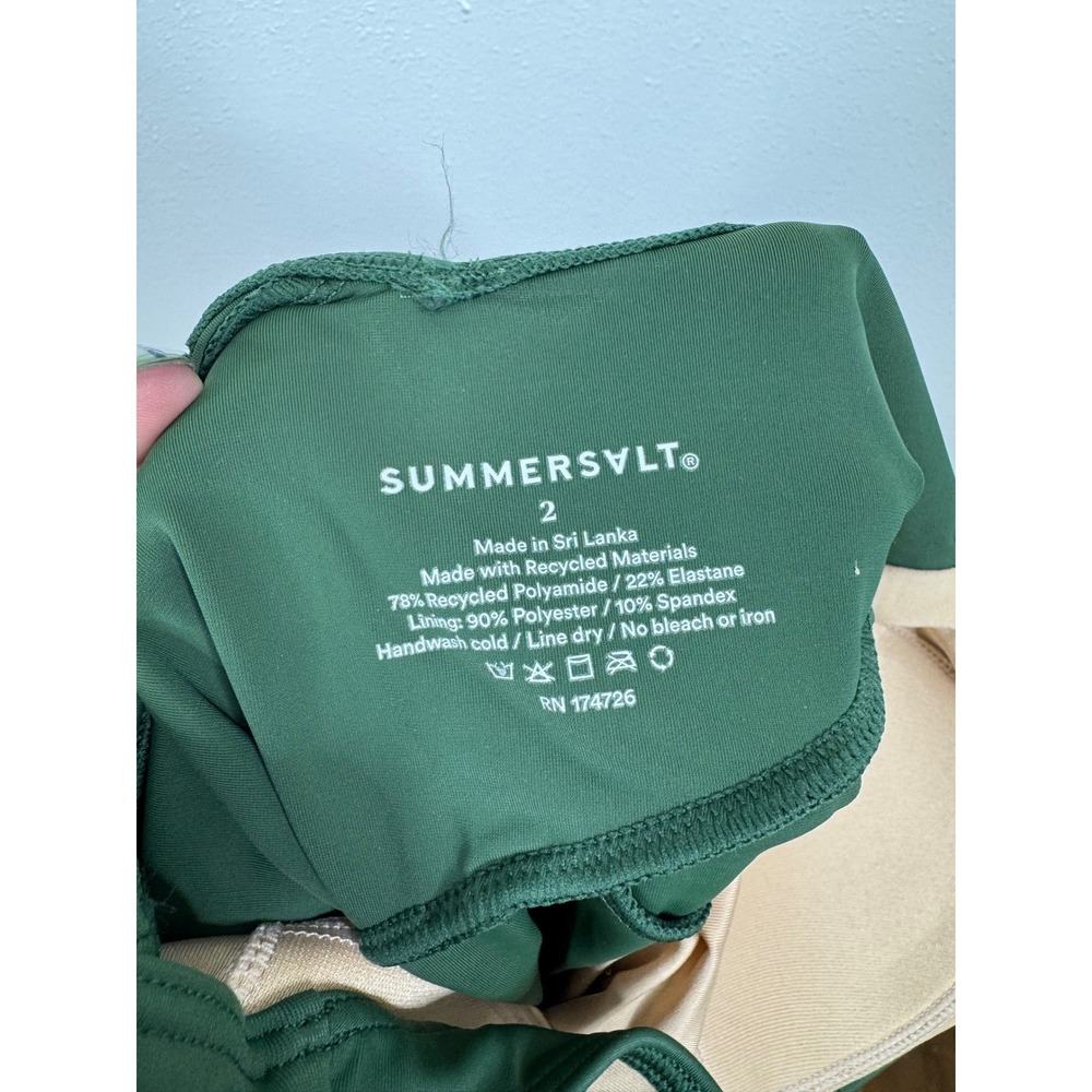Summersalt NWT The Perfect Wrap One Piece Swimsuit Size 2 - Picture 6 of 6
